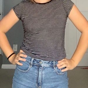 Super Soft basic striped tee shirt